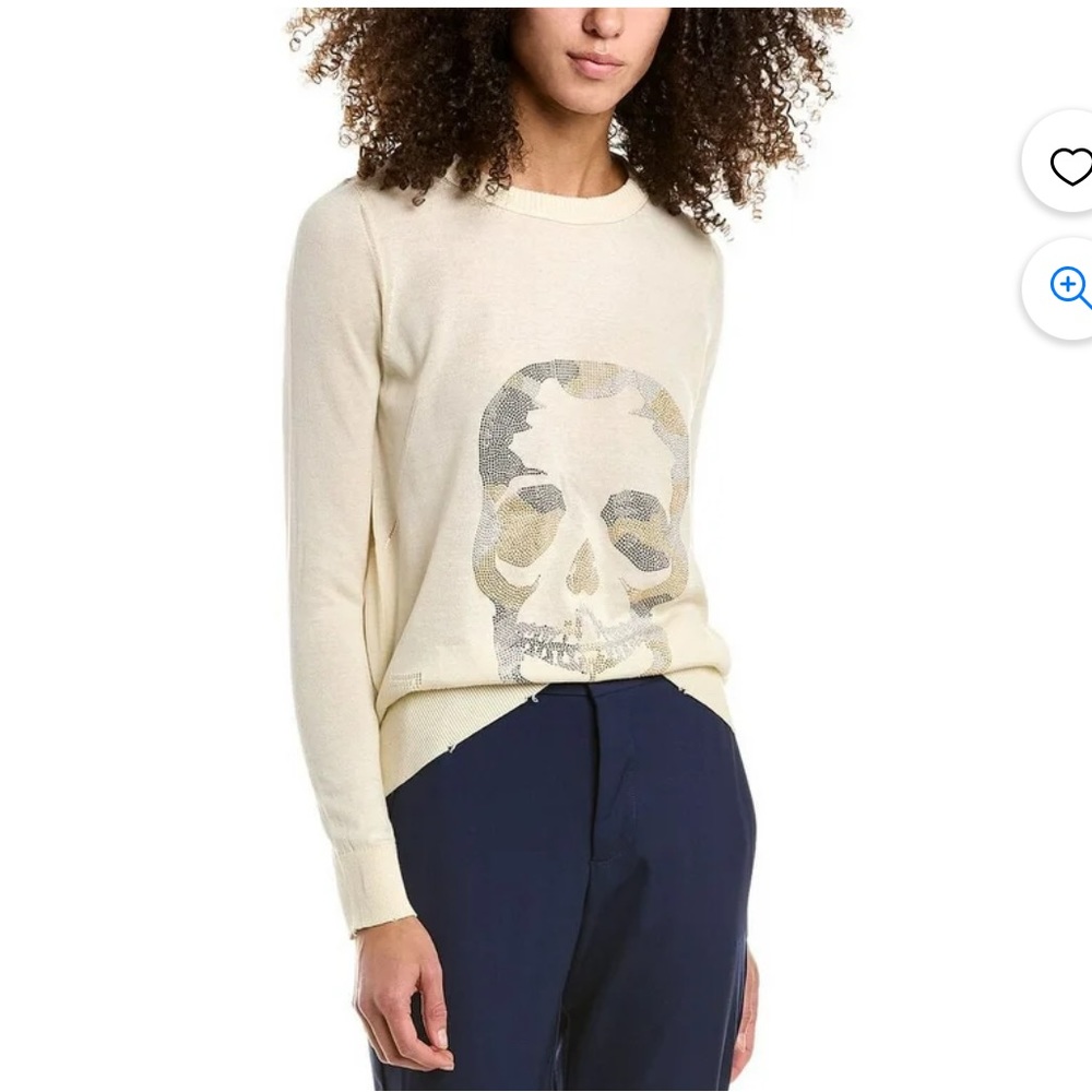 HP❤️NWT Zadig & Voltaire skull sweater
